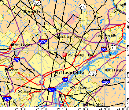 Rockledge, PA map