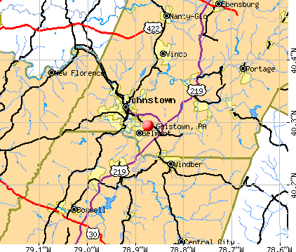 Geistown, PA map