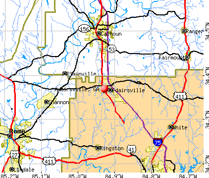 Adairsville, GA map
