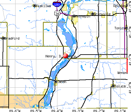Henry, IL map