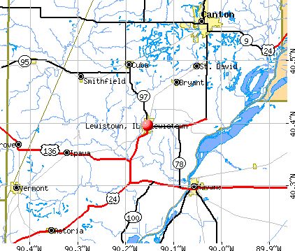 Lewistown, IL map