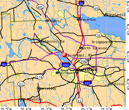 Liverpool, NY map