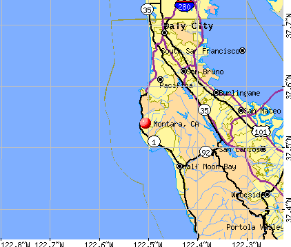 Montara, CA map
