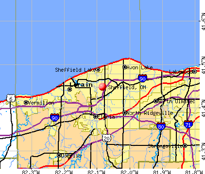 Sheffield, OH map