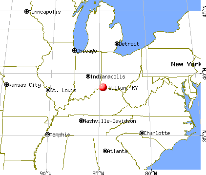 Walton, Kentucky map