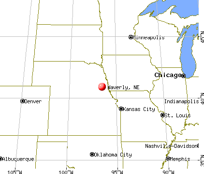 Waverly, Nebraska map