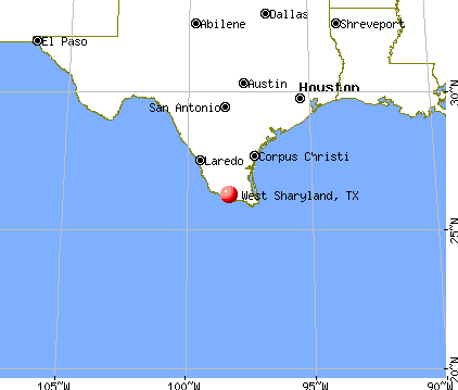 West Sharyland, Texas map