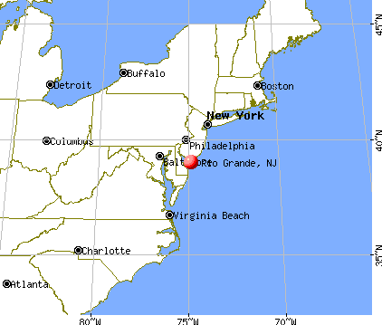 Rio Grande, New Jersey map