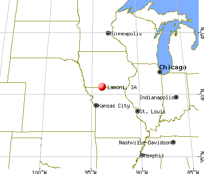Lamoni, Iowa map
