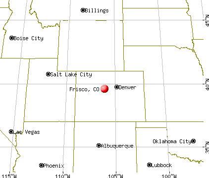 Frisco, Colorado map