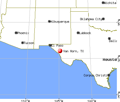 Van Horn, Texas map