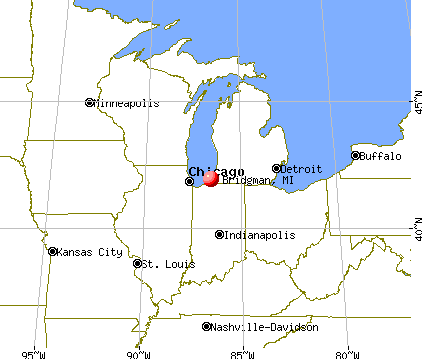 Bridgman, Michigan map