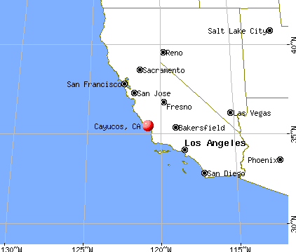 Cayucos, California map