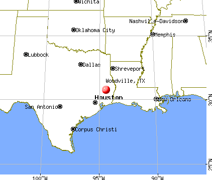 Woodville, Texas map