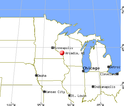 Arcadia, Wisconsin map