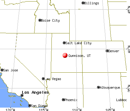 Gunnison, Utah map