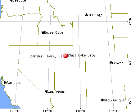 Stansbury Park, Utah map