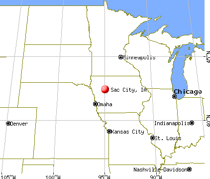 Sac City, Iowa map