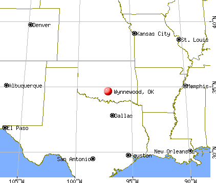 Wynnewood, Oklahoma map
