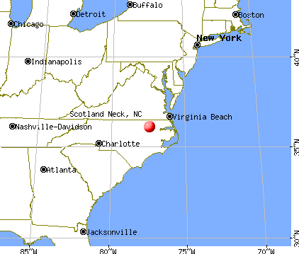 Scotland Neck, North Carolina map