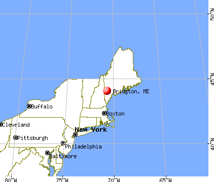 Bridgton, Maine map