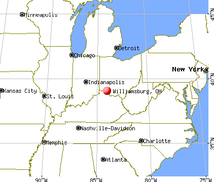 Williamsburg, Ohio map