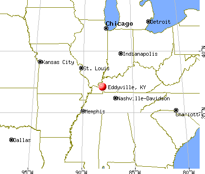 Eddyville, Kentucky map