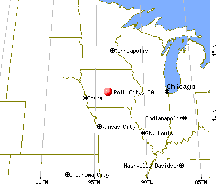 Polk City, Iowa map