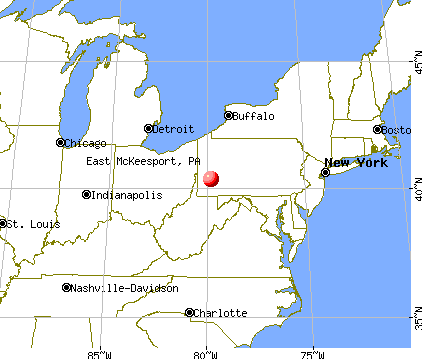 East McKeesport, Pennsylvania map