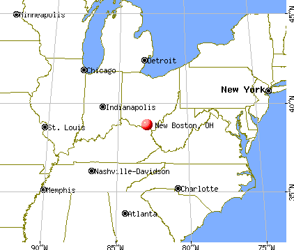 New Boston, Ohio map