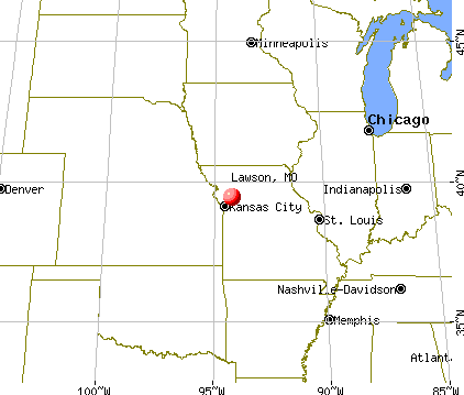 Lawson, Missouri map