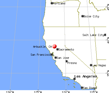 Arbuckle, California map