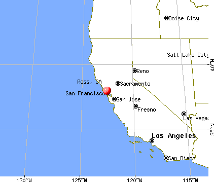 Ross, California map