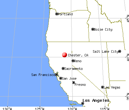 Chester, California map