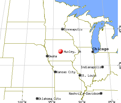 Huxley, Iowa map