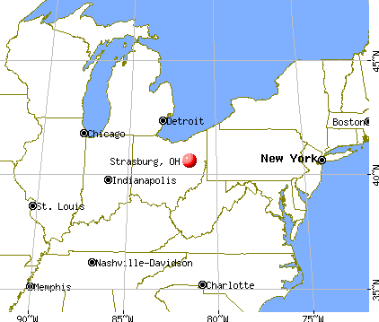 Strasburg, Ohio map