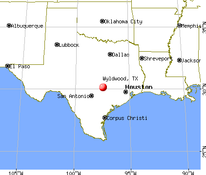 Wyldwood, Texas map