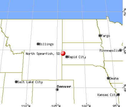 North Spearfish, South Dakota map