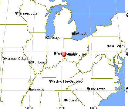 Camden, Ohio map