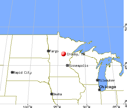 Crosby, Minnesota map