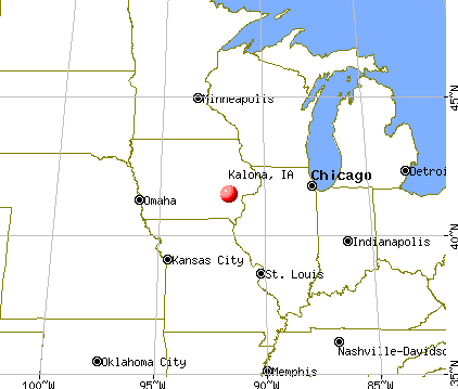 Kalona, Iowa map