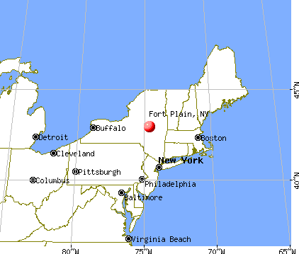 Fort Plain, New York map