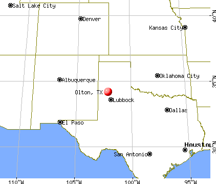 Olton, Texas map