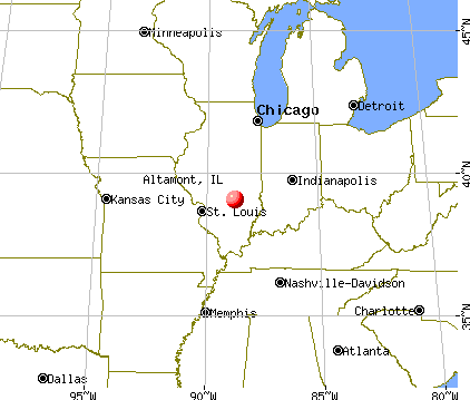 Altamont, Illinois map