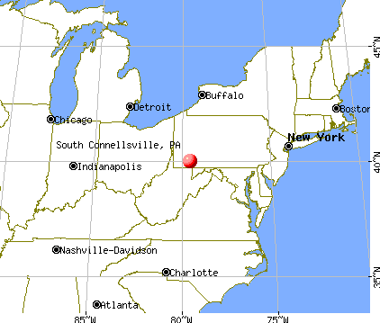 South Connellsville, Pennsylvania map