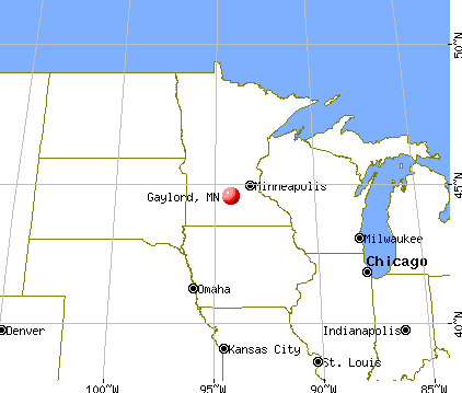 Gaylord, Minnesota map