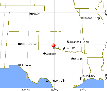 Wellington, Texas map