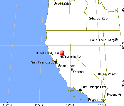 Wheatland, California map
