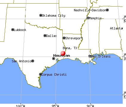 Buna, Texas map
