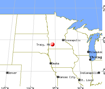 Tracy, Minnesota map